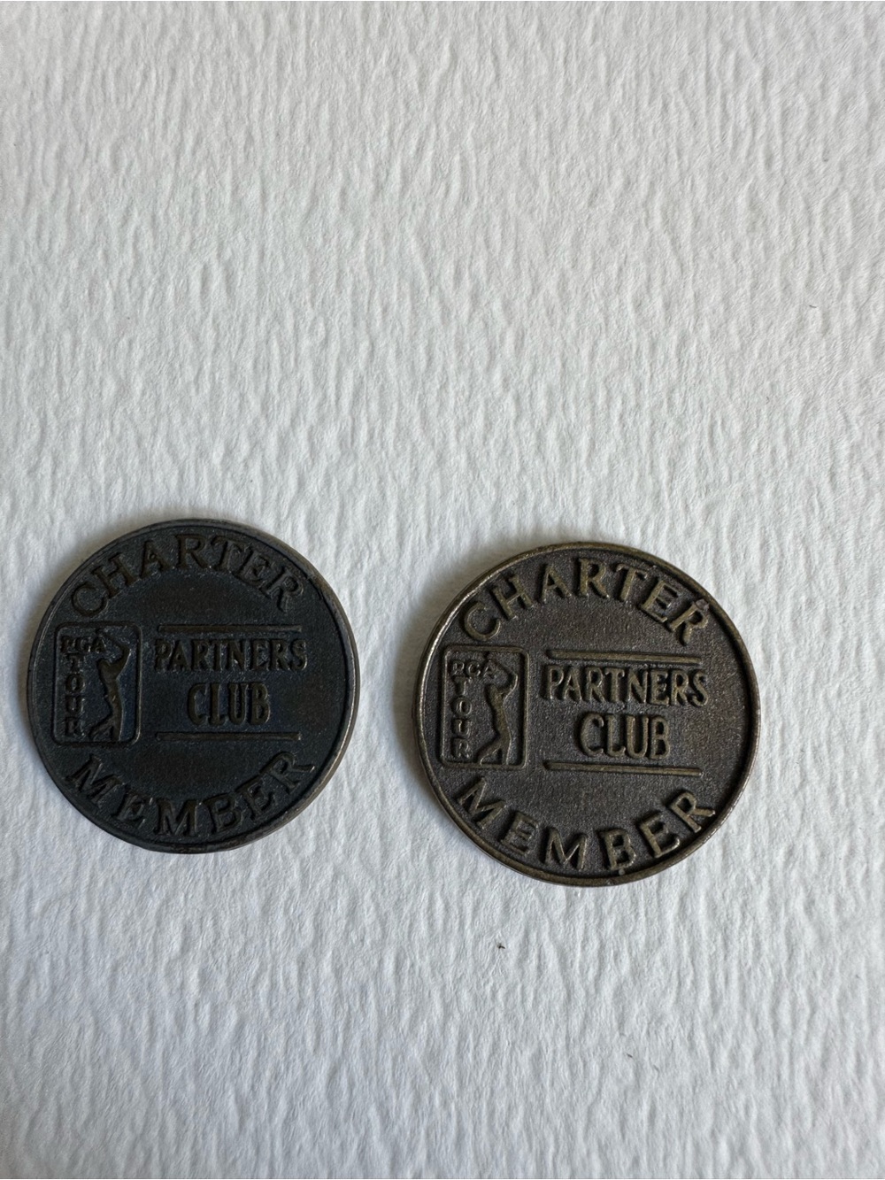 Vintage Charter Club Partners Member Tokens in Dark Brown and Bronze